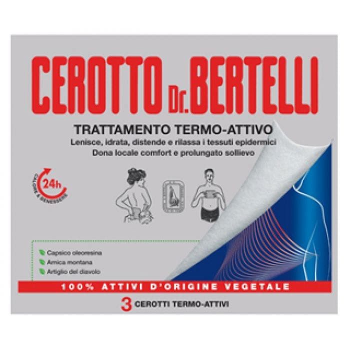 Dr Bertelli Cerotto Termo Attivo 3 Pezzi