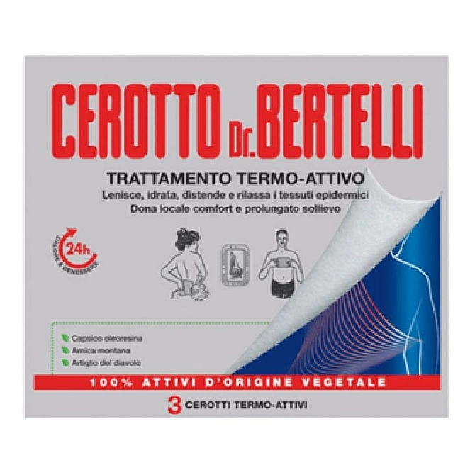 Dr Bertelli Cerotto Termo Attivo 3 Pezzi