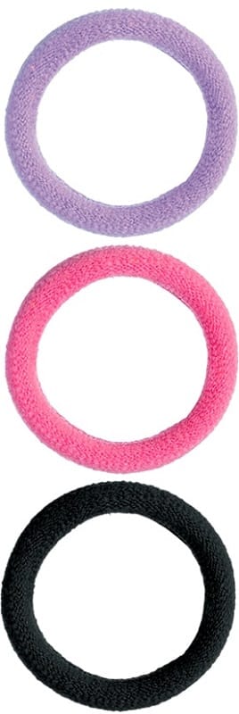 TROUSS 63 ELASTICO PER CAPELLI NERO/FUCSIA/VIOLA