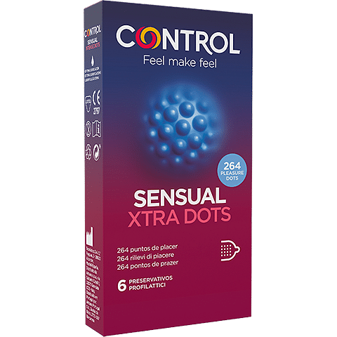 Control Sensual Xtra Dots 6 Pezzi