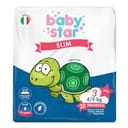 PANNOLINI BABYSTAR SLIM 4/9KG TAGLIA 3 MIDI 20 PEZZI