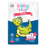 PANNOLINI BABYSTAR SLIM 8/18KG TAGLIA 4 MAXI 18 PEZZI