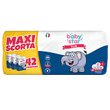 PANNOLINI BABYSTAR SLIM MAXISCORTA TAGLIA 6 42 PEZZI