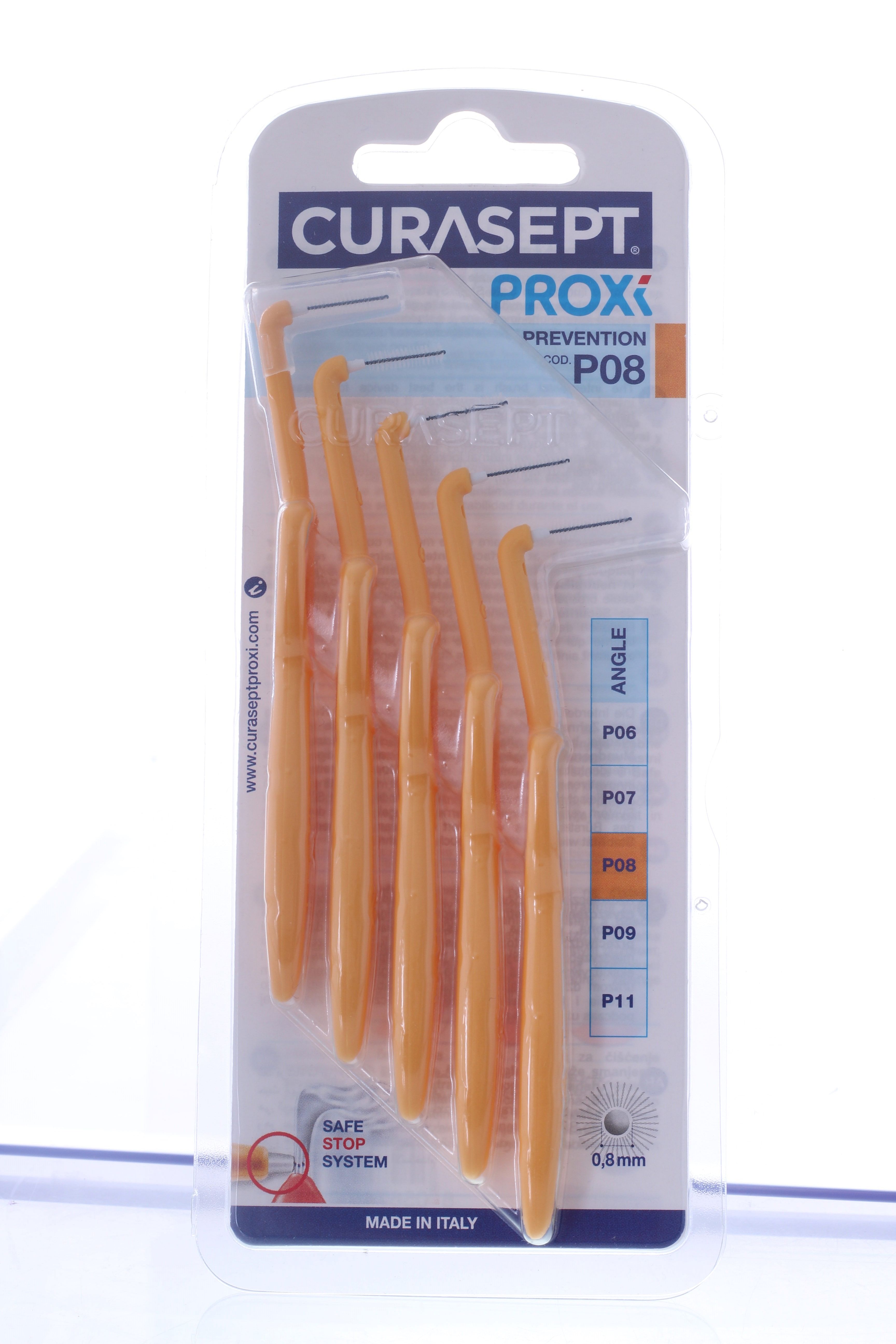 Curasept Proxi Angle P08 Arantio Chiaro/Tangerino