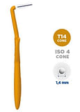 SCOVOLINO CURASEPT PROXI ANGLE MISURA T14 CONICO ISO 4 COLORE OCRA DIAMETRO 1,4 MM