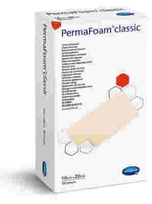 PERMAFOAM CLASSIC MEDICAZIONE IN SCHIUMA DI POLIURETANO SENZA BORDI 20X10CM 10 PEZZI