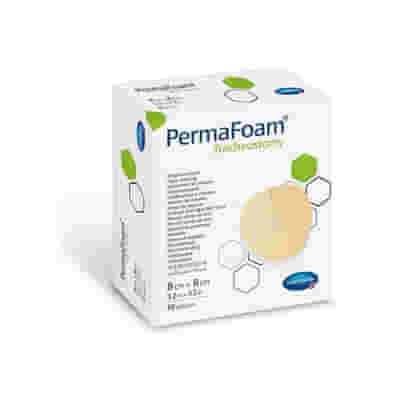 PERMAFOAM CLASSIC TRACHEOSTOMY NON-BORDER MEDICAZIONE IN SCHIUMA DI POLIURETANO SENZA BORDI 8X8CM 10 PEZZI