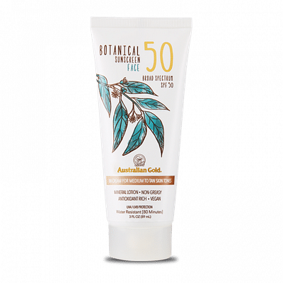 AUSTRALIAN GOLD BOTANICAL SPF50 MEDIUM TINTED FACE LOTION 88 ML