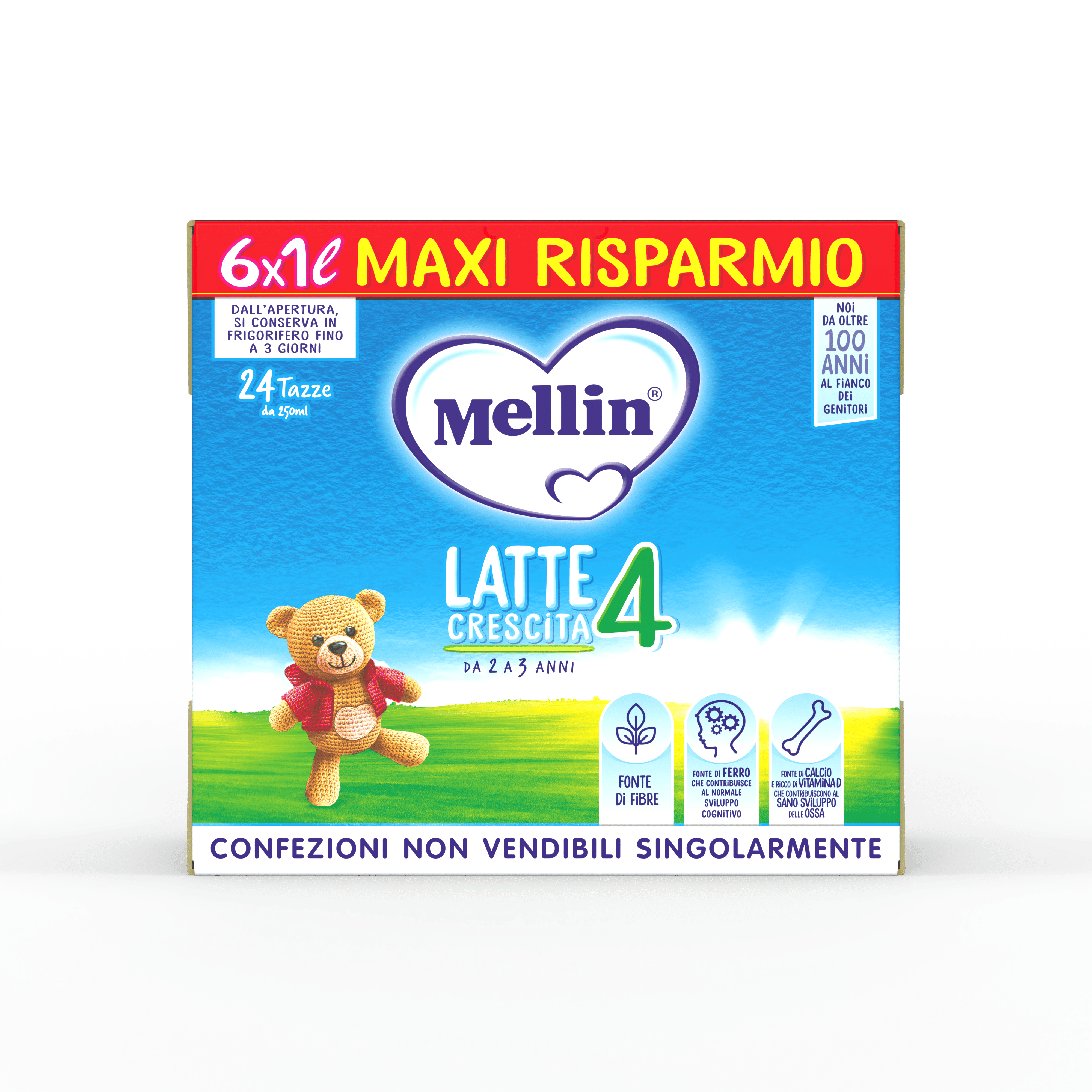 MELLIN 4 LATTE 6X1000 ML