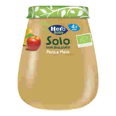 HERO SOLO OMOGENEIZZATO PERA MELA 100% BIO 120 G