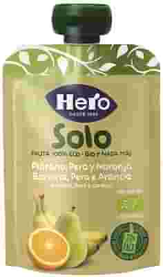 HERO SOLO FRUTTA FRULLATA 100% BIO BANANA PERA ARANCIA 100 G