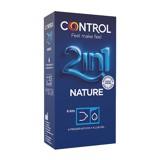 Control 2 In1 Nature 2,0 + Nature Lube 3+ 3 Pezzi