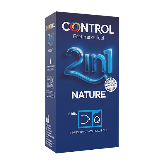 Control 2 In1 Nature 2,0 + Nature Lube 3+ 3 Pezzi