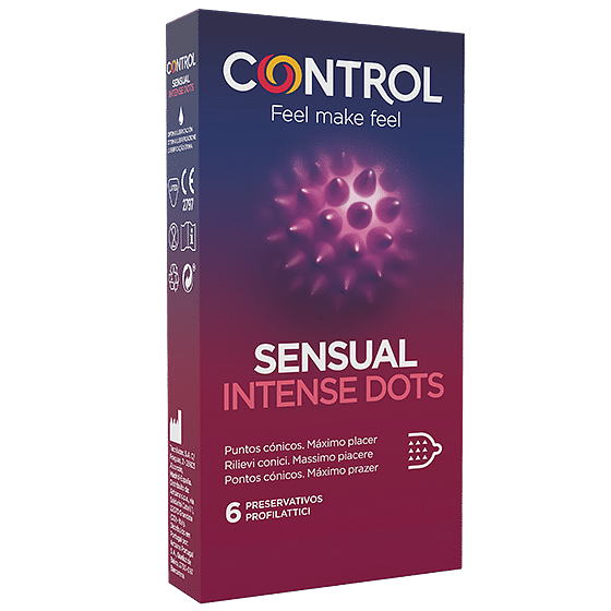 Control Sensual Intense Dots 6 Pezzi