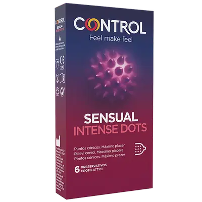 CONTROL SENSUAL INTENSE DOTS 6 PEZZI CONTROL SENSUAL INTENSE DOTS 6 PEZZI