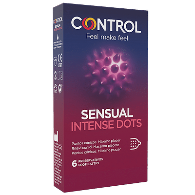 CONTROL SENSUAL INTENSE DOTS 6 PEZZI