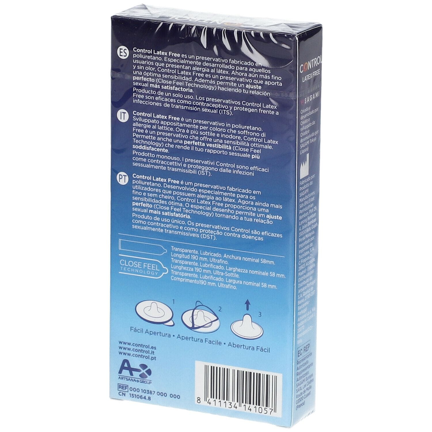 CONTROL LATEX FREE 5 PEZZI