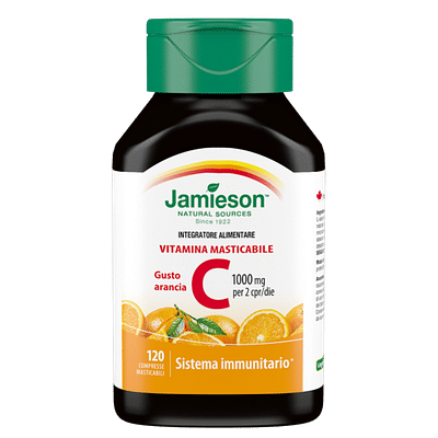 JAMIESON VITAMINA C 1000 MASTICABILE ARANCIA 120 COMPRESSE