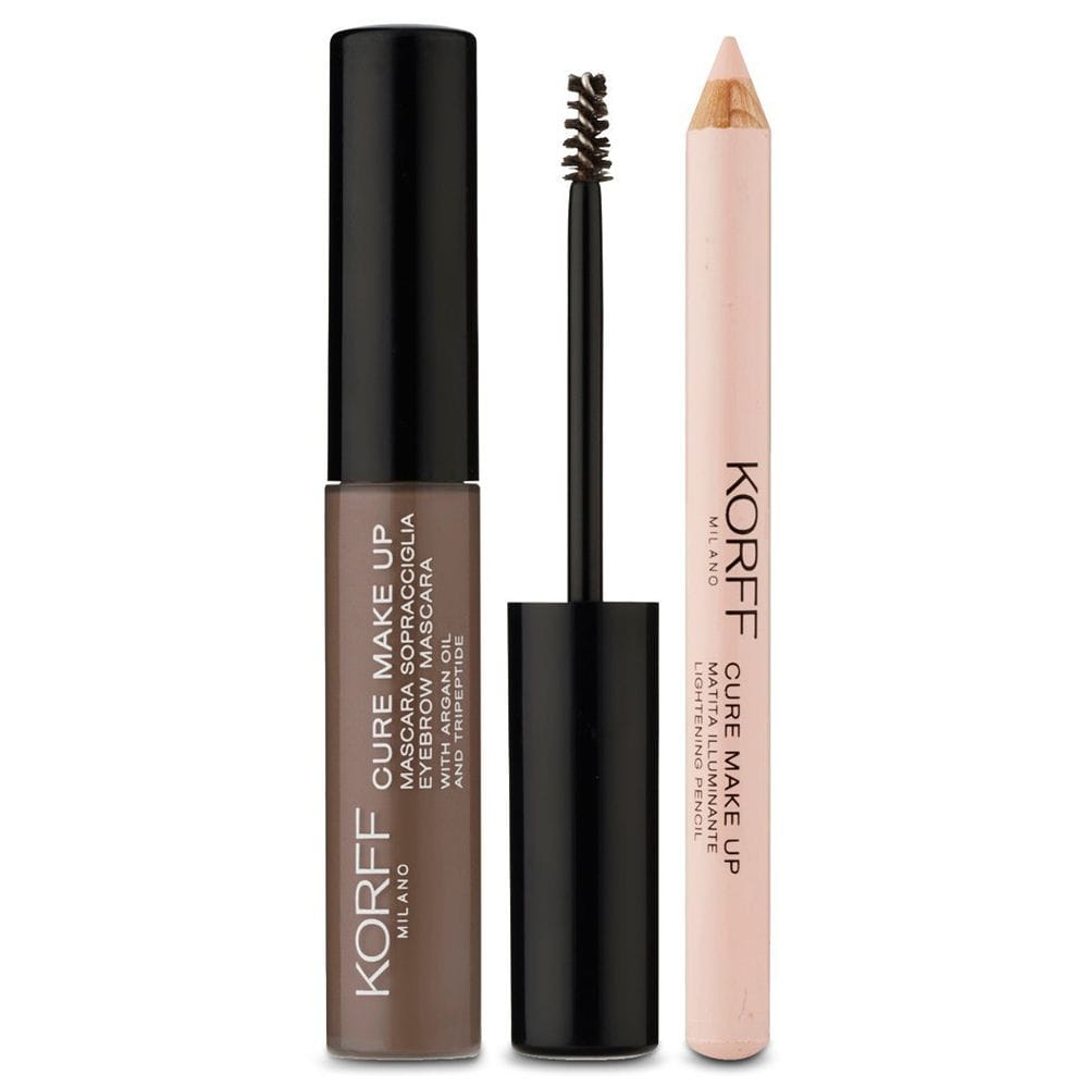 KORFF CURE MAKE UP KIT SOPRACCIGLIA CON MASCARA SOPRACCIGLIA 02 + MATITA ILLUMINANTE 02