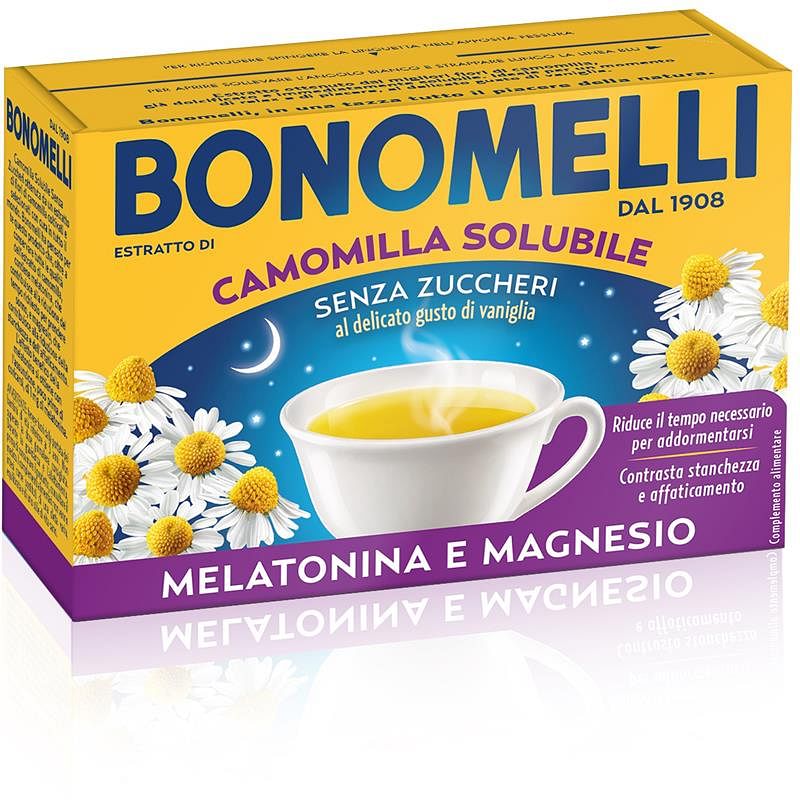 Camomilla Solubile Melatonina Magnesio 16 Bustine