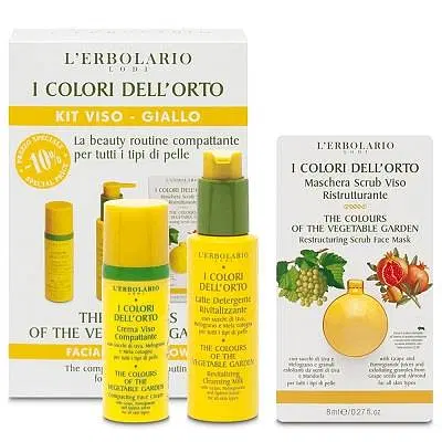 I COLORI DELL'ORTO KIT VISO GIALLO PREZZO SPECIALE 10% EDIZIONE LIMITATA I COLORI DELL'ORTO KIT VISO GIALLO PREZZO SPECIALE 10% EDIZIONE LIMITATA