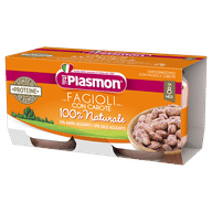 PLASMON OMOGENEIZZATO FAGIOLI BORLOTTI E CAROTE 2X80 G