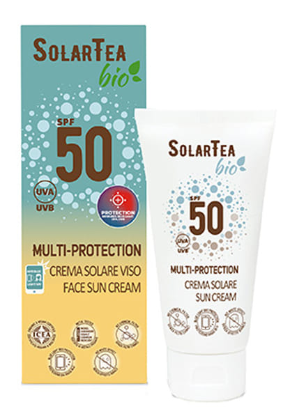 SOLAR TEA CREMA SOLARE MULTIPROTEZIONE VISO SPF50