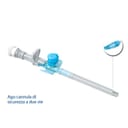 AGO CANNULA 2 VIE STERILE MONOUSO NEO VENOPIC IN POLIURETANO GAUGE 18 LUNGHEZZA 45 MM CON SISTEMA DI SICUREZZA SMARTSAFE