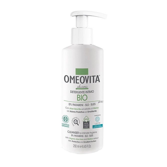 Omeovita Pharma Detergente Intimo Bio Lenitivo Ph 5,5 250 Ml