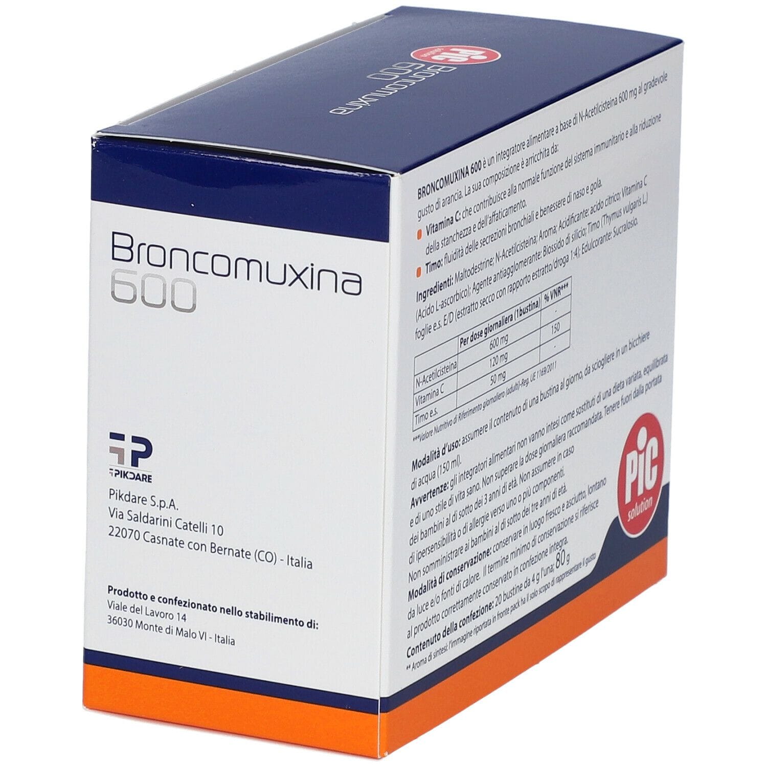 PIC BRONCOMUXINA NAC 600 20 BUSTINE