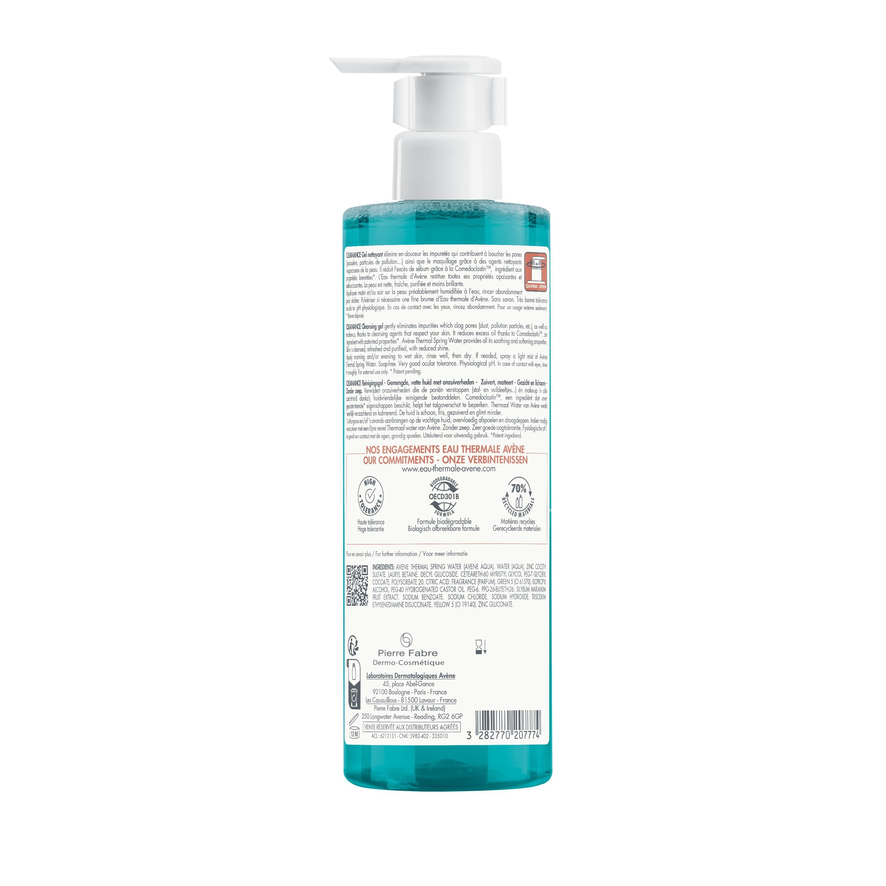 AVENE CLEANANCE GEL DETERGENTE NUOVA FORMULA 400 ML