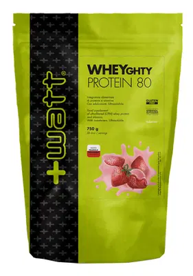 WHEYGHTY PROTEIN 80 FRAGOLA DOYPACK 750 G WHEYGHTY PROTEIN 80 FRAGOLA DOYPACK 750 G
