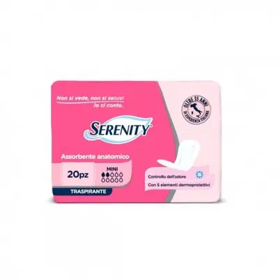 SERENITY ASSORBENTE ANATOMICO CON ALOE FLEXIT MINI 20 PEZZI SERENITY ASSORBENTE ANATOMICO CON ALOE FLEXIT MINI 20 PEZZI