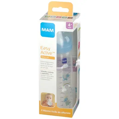 MAM EASY ACTIVE BIBERON 4+ 330 ML TETTARELLA 3 MASCHIO MAM EASY ACTIVE BIBERON 4+ 330 ML TETTARELLA 3 MASCHIO