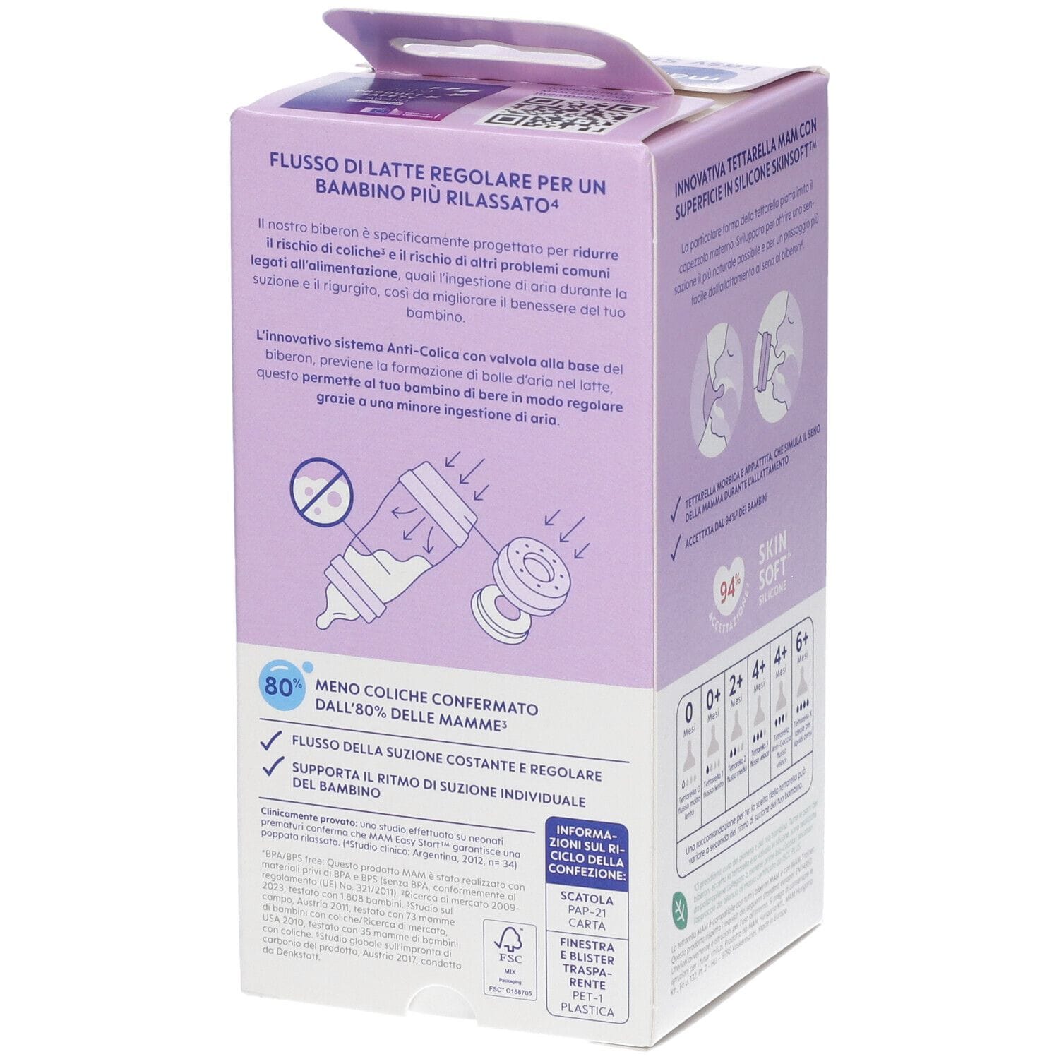 MAM BIBERON EASY START 160 ML 0+ TETTARELLA 1 MASCHIO