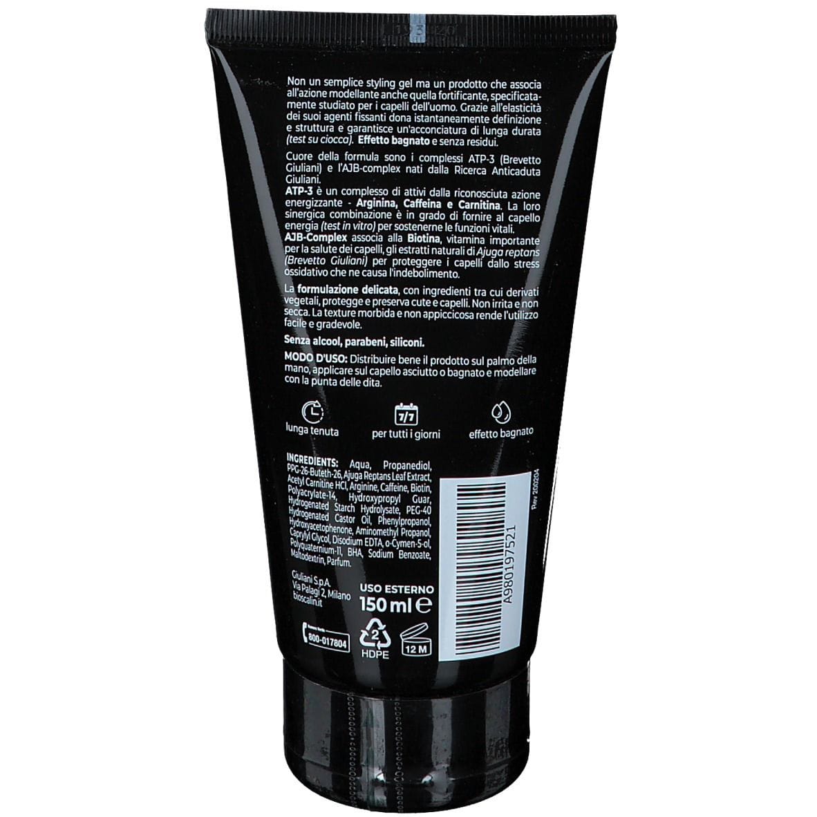 BIOSCALIN ENERGY STYLING GEL RINFORZANTE UOMO 150 ML