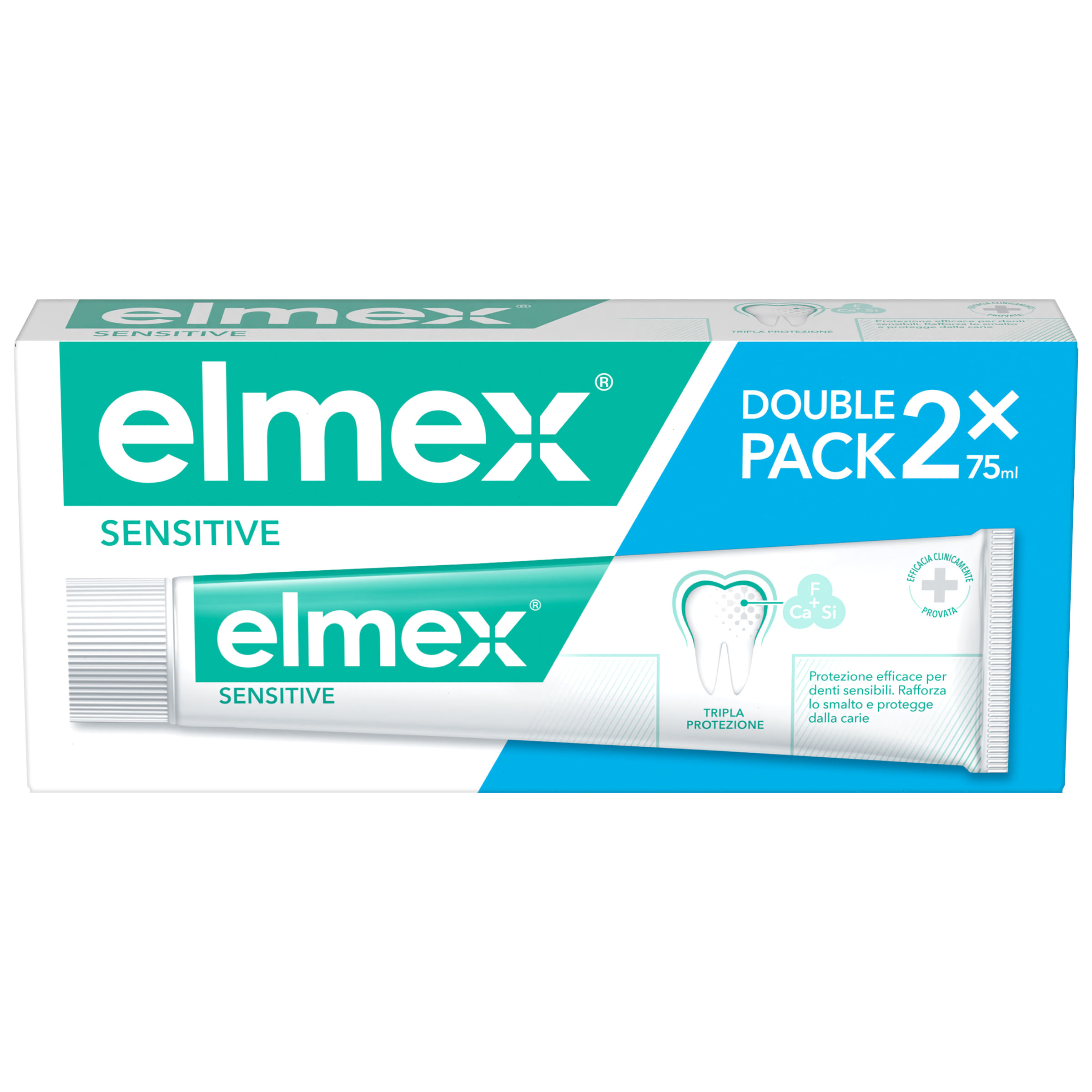 ELMEX SENSITIVE DENTIFRICIO BITUBO 2X75 ML