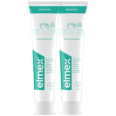 ELMEX SENSITIVE DENTIFRICIO BITUBO 2X75 ML ELMEX SENSITIVE DENTIFRICIO BITUBO 2X75 ML
