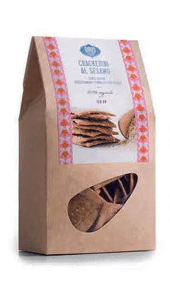 CRACKERINI AL SESAMO 100 G CRACKERINI AL SESAMO 100 G