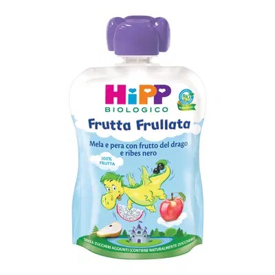 HIPP BIO FRUTTA FRULLATA DRAGONE MELA PERA FRUTTA DEL DRAGO RIBES NERO 90 G HIPP BIO FRUTTA FRULLATA DRAGONE MELA PERA FRUTTA DEL DRAGO RIBES NERO 90 G