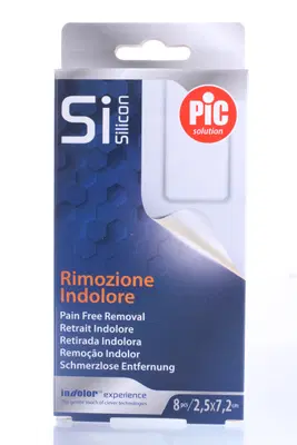 CEROTTO PIC STRIP SILICONICO 25X72 8 PEZZI CEROTTO PIC STRIP SILICONICO 25X72 8 PEZZI