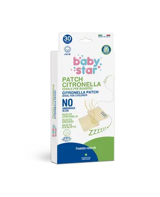 BABYSTAR NATURAL PATCH CITRONELLA 30 PEZZI BABYSTAR NATURAL PATCH CITRONELLA 30 PEZZI
