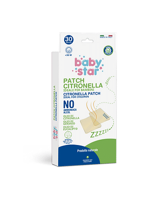 BABYSTAR NATURAL PATCH CITRONELLA 30 PEZZI