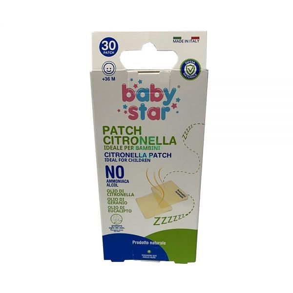 Babystar Natural Patch Citronella 30 Pezzi