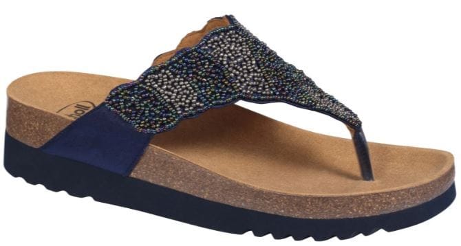 TANISHA SATINBDS-W BLUE/MULTI BIOPRINT FREETIME MICROFIBRA MICROFIBRA EVA F 38 COLLEZIONE SS20