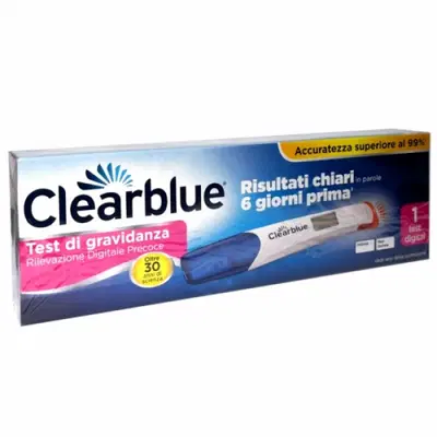 CLEARBLUE TEST GRAVIDANZA RILEVAZIONE PRECOCE DIGITALE 1 PEZZO CLEARBLUE TEST GRAVIDANZA RILEVAZIONE PRECOCE DIGITALE 1 PEZZO
