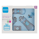 MAM SET BENVENUTO AL MONDO MASCHIO 3 BIBERON + 1 CLIP + 1 SUCCHIETTO