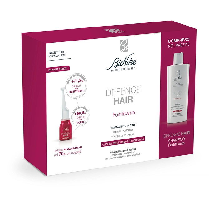 Defence Hair Bipack Ridensificante 21 Fiale 6 Ml + Shampoo 200 Ml