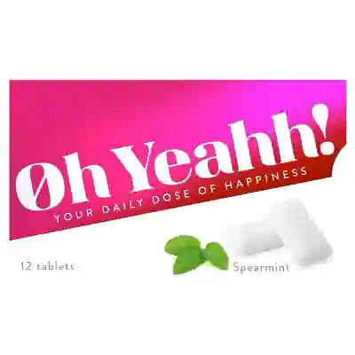 OH YEAHH CHEWING GUM SPEARMINT 12 TABLETS