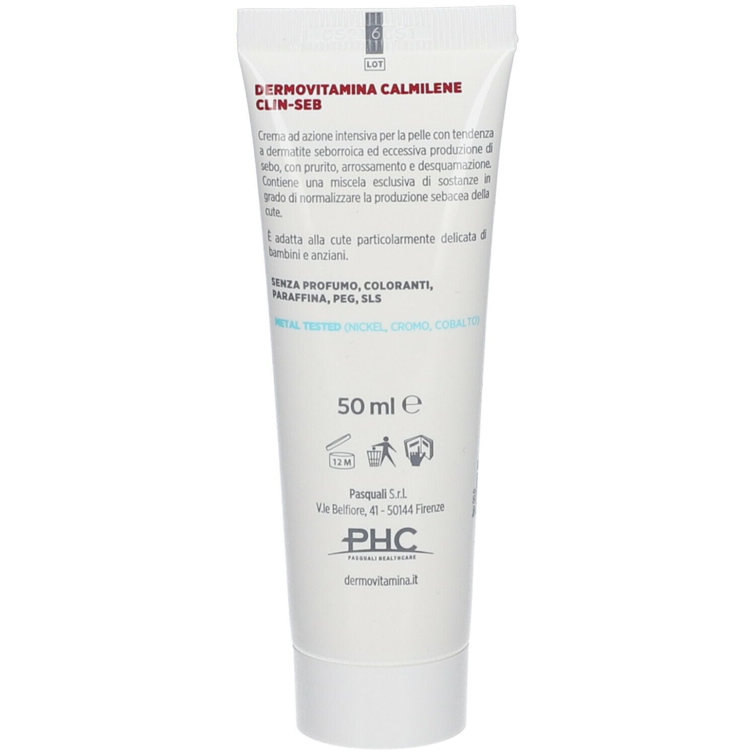 DERMOVITAMINA CALMILENE CLIN-SEB CREMA AZIONE INTENSIVA PER PELLE CON TENDENZA A DERMATITE SEBORROICA 50 ML